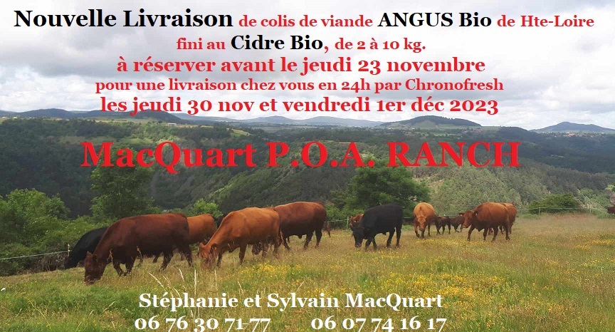 colis de viande angus bio de haute loire